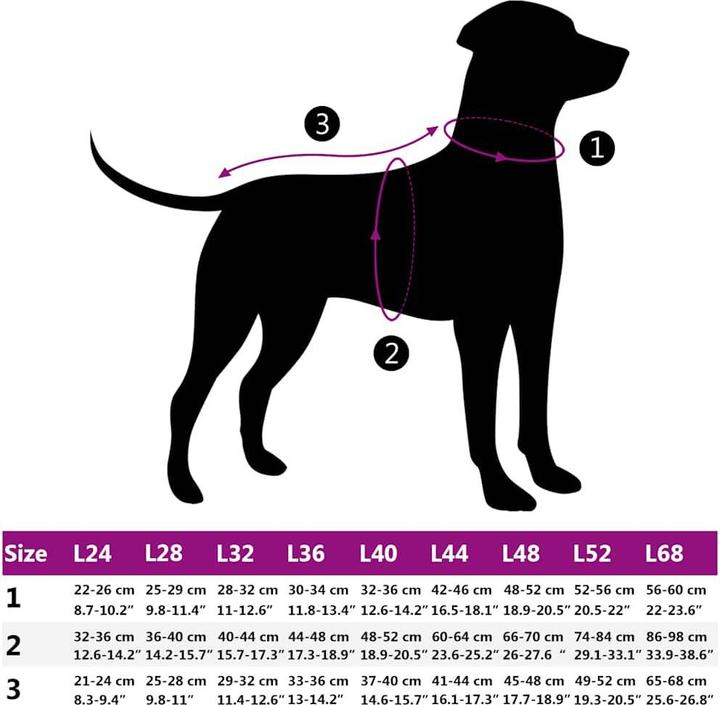 Actual product image VidaXL Dog coat with harness Waterproof Reflective (32, Dog coat)
