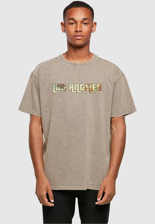 Actual product image Merchcode Grand Los Angeles Acid Washed Heavy Oversized Tee - 117851 (S)