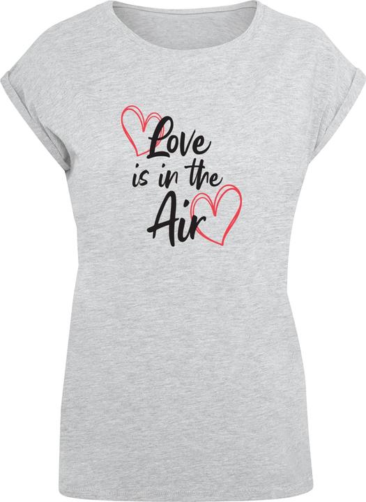 Actual product image Merchcode Ladies Valentines Day - Love is in the Air Extended Shoulder Tee - 117155 (XL)