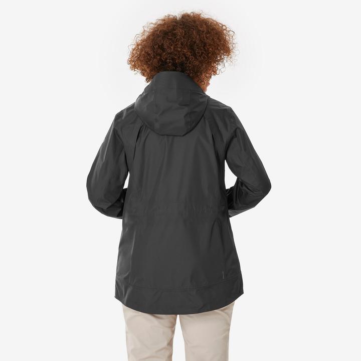 Produktbild Quechua Wanderjacke Damen wasserdicht - NH500 schwarz (3XL)