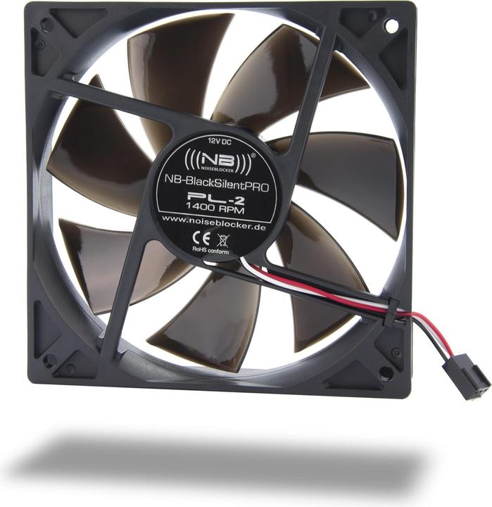 Actual product image Noiseblocker Black Silent Pro-Series PL2 (120 mm, 1 x)
