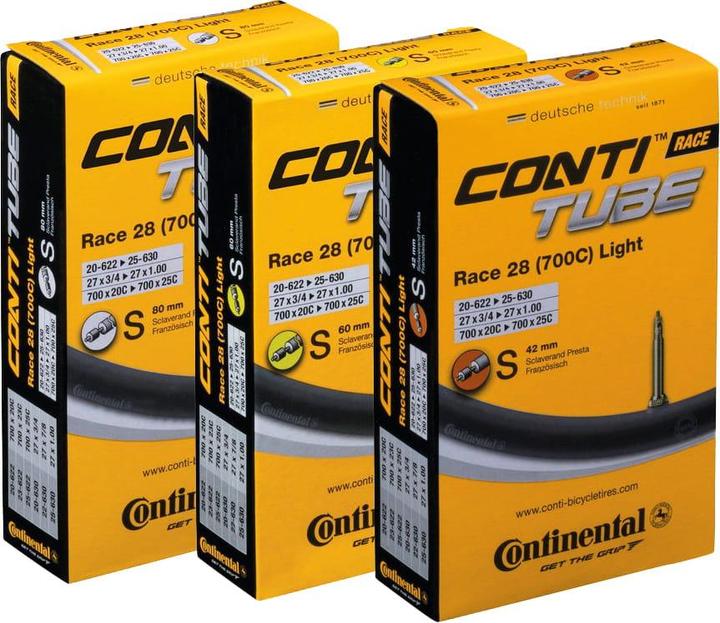 Actual product image Continental Race Light (Presta (SV), 28", 80 mm)
