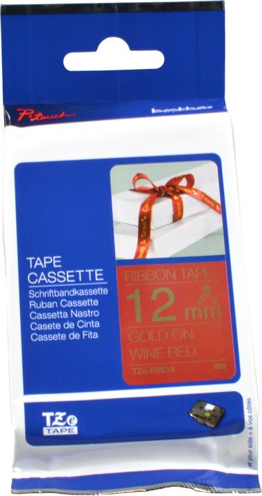 Immagine prodotto Brother TZe-RW34 (1.20 cm, Oro, Rosso)