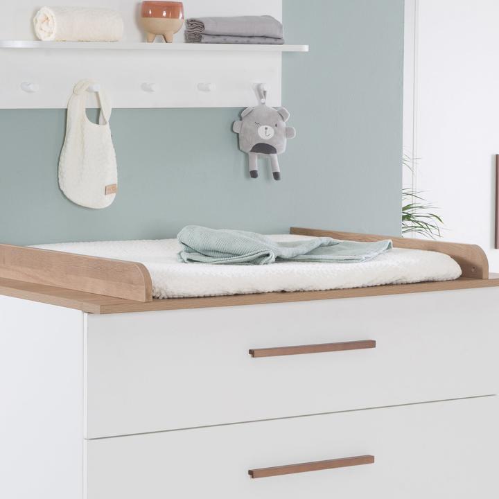 Actual product image Roba Stretch cover for changing mat 75x85 cm 'Seashells' oyster (75 x 85 cm)