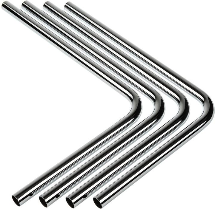 Immagine prodotto Bitspower Tubo rigido in ottone 16mm OD, 220x300mm, 90 gradi - Confezione da 4 (0.31 m, Metallo)
