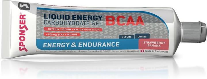 Produktbild Sponser Liquid Energy BCAA (Erdbeer, Banane, 20 Stk., 1400 g)
