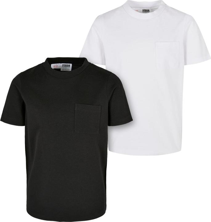 Urban Classics Boys Organic Cotton Basic Pocket Tee 2-Pack