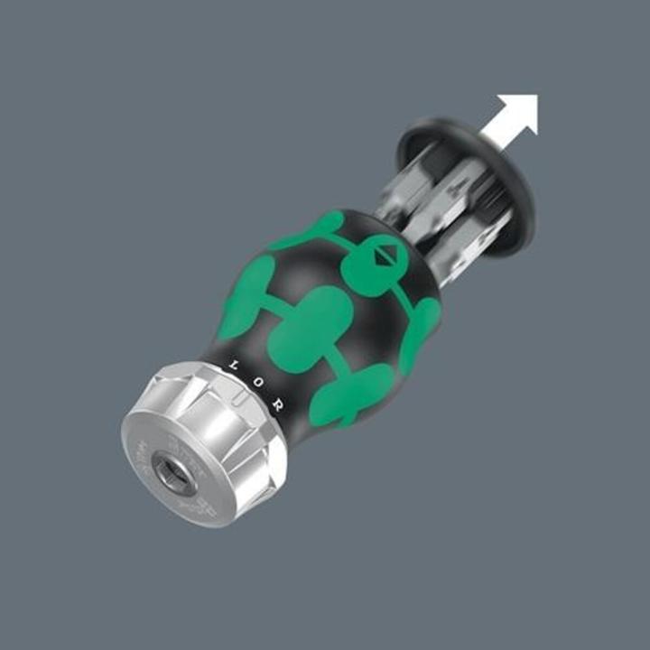 Actual product image Wera Kraftform Kompakt Stubby Magazin RA 4 (Phillips screwdriver, Inside square (Robertson), Slot)
