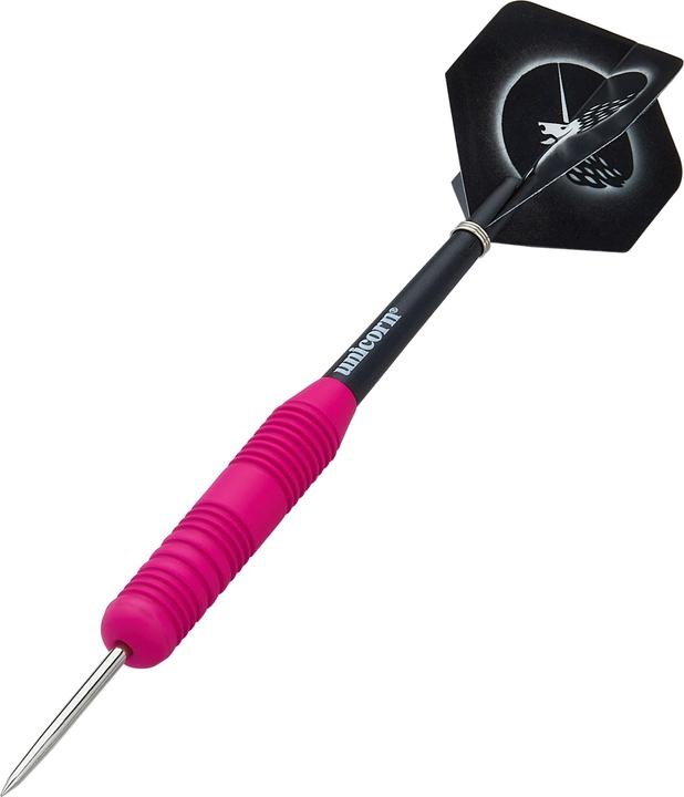 Actual product image Unicorn Core Plus Rubberised Pink Steel Darts 1 set (26 g)