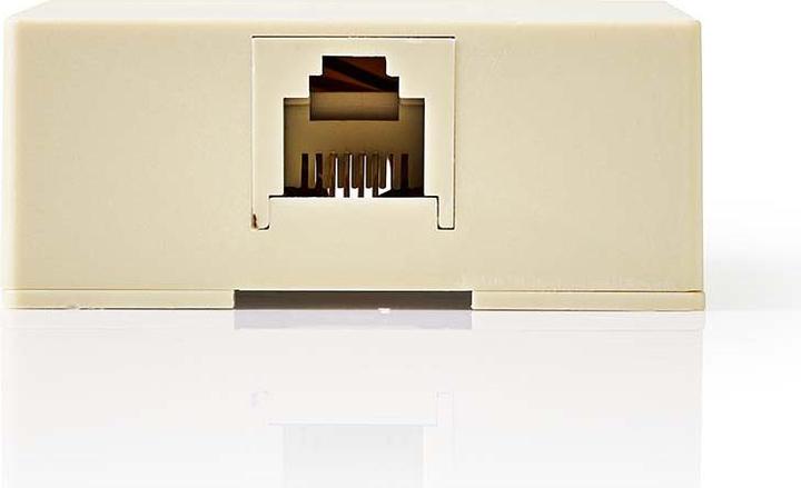 Actual product image Nedis Telephone socket Wall mounting | Connection type: RJ11 | RJ11 socket | Straight | PVC | El