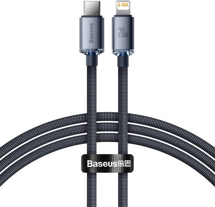 Produktbild Baseus Crystal Shine Series Fast Charging Data Cable Type-C to iP 20W 1.2m Purple (1.20 m, USB 2.0)