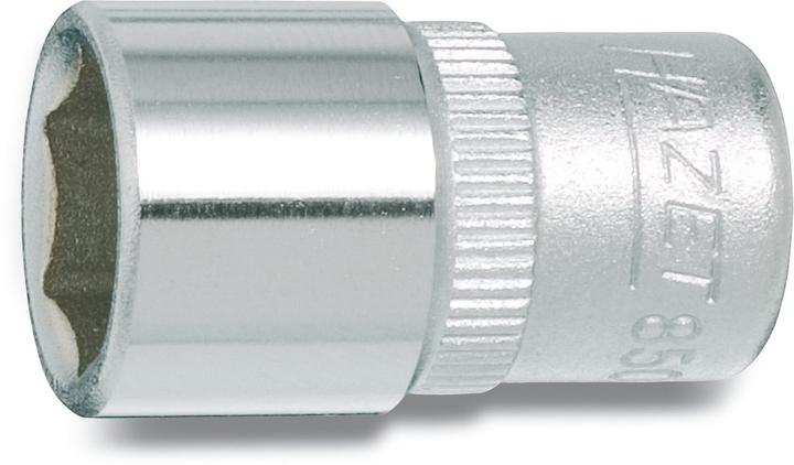 HAZET Douille ∙ 6 pans 850-8 ∙ Carré creux 6,3 mm (1/4 pouce) ∙ Profil Traction à 6 pans extérieurs… (8 mm)