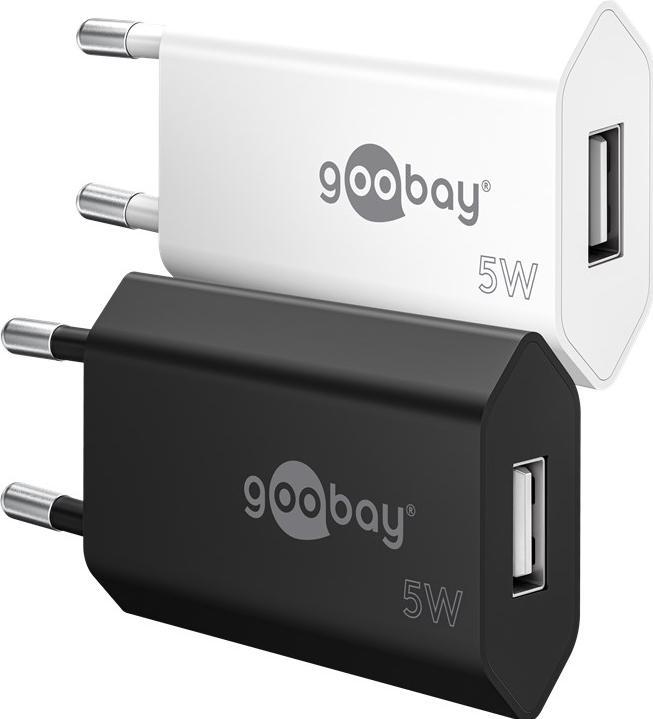 Produktbild Goobay USB-A Ladegerät Slim (5 W)