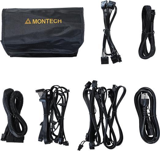 Produktbild Montech Titan 1200W - 80 PLUS & Cybenetics Gold, modular, PCIe 5.0 - 1200 Watt (1200 W)