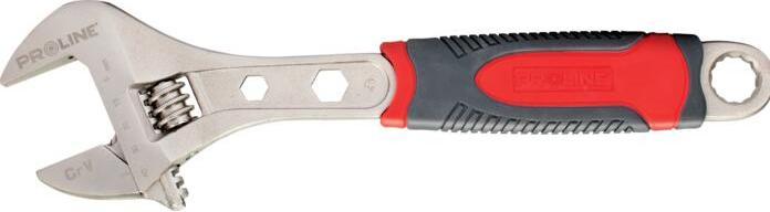 Proline Chiave svedese regolabile Pro-Line, manico in gomma da 250 mm (29321) (35 mm)