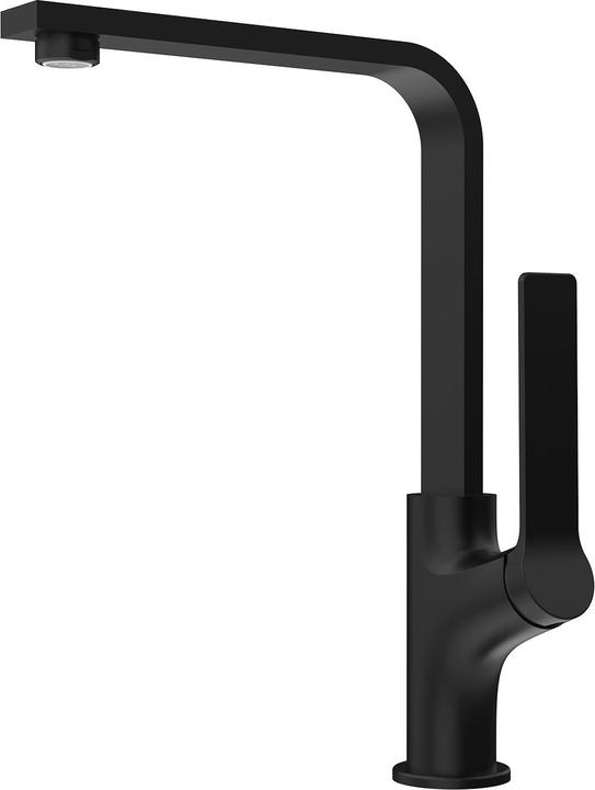 Immagine prodotto Emke Miscelatore da cucina Nero Opaco Design ultrasottile 30x22x10 cm Ruotabile a 360° Miscelatore