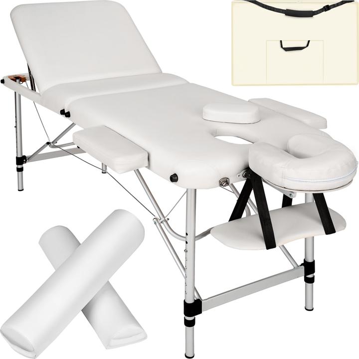Immagine prodotto tectake Lettino per massaggi a 3 zone con schienale e bolster