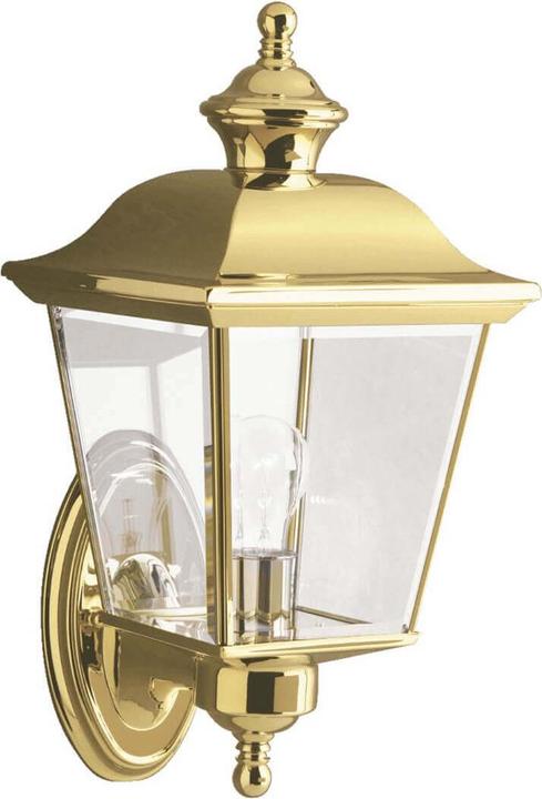 Actual product image Elstead Lighting Bay Shore outdoor wall light E27 39cm polished brass IP44 (E27)