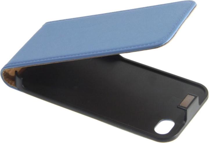 Productafbeelding OEM Slanke lederen Flip Case voor iPhone 4/4s - blauw (Apple iPhone 4, Apple iPhone 4s)