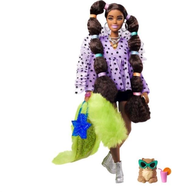 Actual product image Barbie with ponytail and hair bows