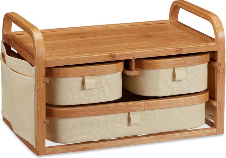 Image du produit Relaxdays Mini commode en bambou