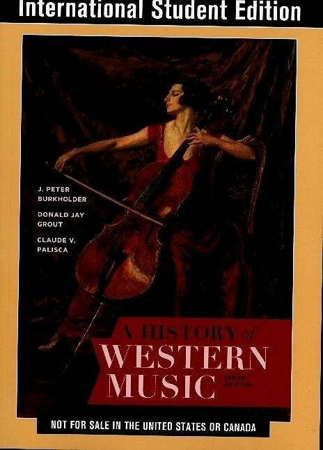 Image du produit A History of Western Music (Anglais, Donald Jay Grout, J. Peter Burkholder, Claude V. Palisca, 2019)