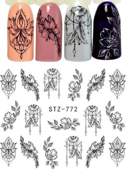 Actual product image Nagellack24 Nail Art Sticker Wassertransfer 772 (Nail glue)