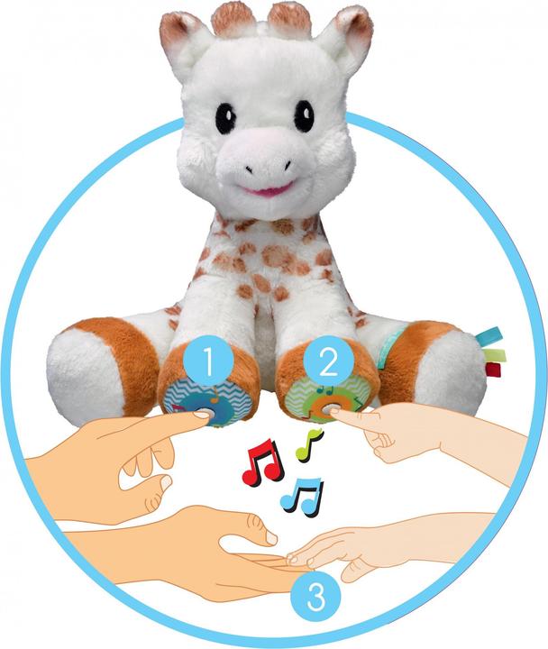 Actual product image Vulli Sophie la girafe soft toy touch and music (27 cm)