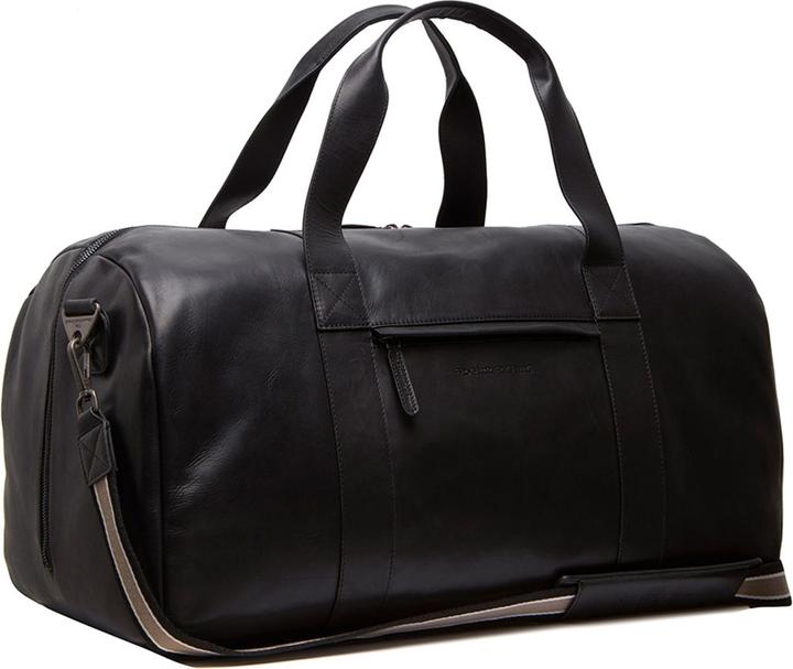 Image du produit The Vegan Cow Chesterfield Brand Leren Weekendtas Zwart Hudson (50 l)