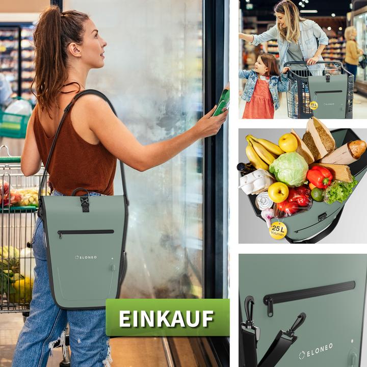 Produktbild Eloneo Fahrradtasche für Laptop (25 l, Gepäckträgertasche)