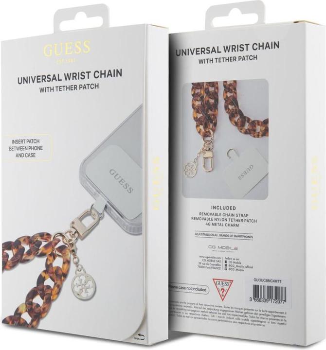 Produktbild Guess GUOUCBMC4MT Universal Big Hand Strap Acetate Acrylic 4G Charm