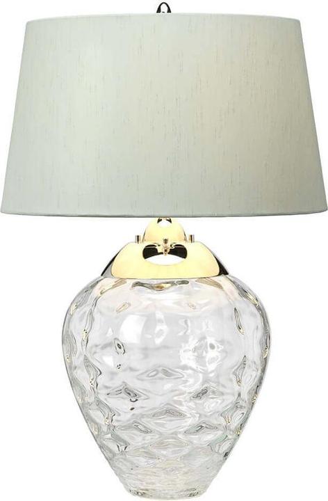 Produktbild Elstead Lighting Samara Tischleuchte E27 72cm Poliertes Nickel Chateau, hellblau (620 lm, E27)