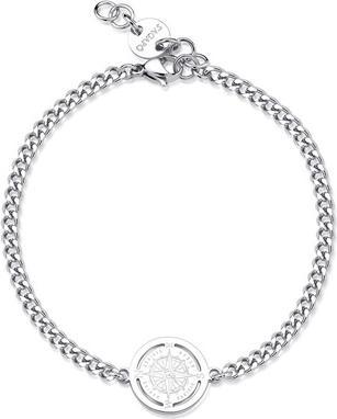 Actual product image Sagapo S'Agapo Steel Bracelet For Men Compass Rebel Srb12