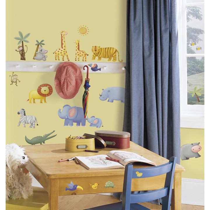 Produktbild Roommates Wandbild Dschungeltiere (45 x 25 cm)