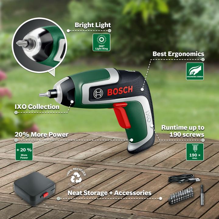 Actual product image Bosch Home & Garden IXO 7 (Rechargeable battery operated)