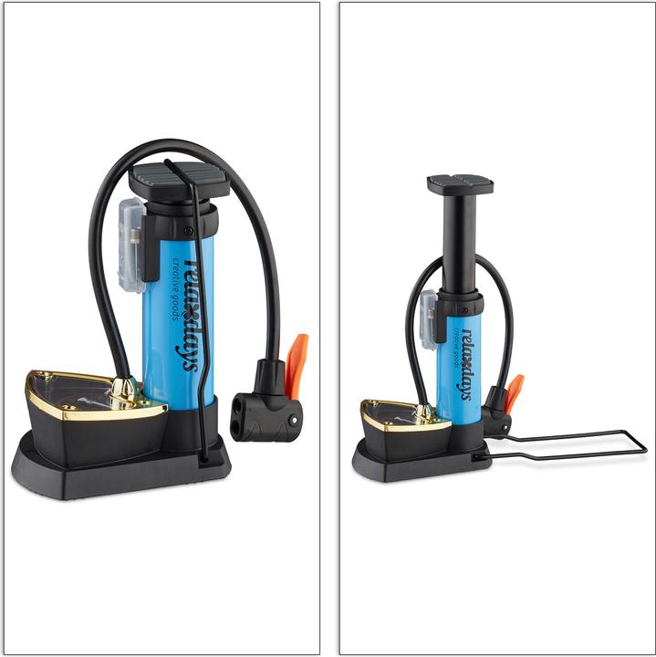 Immagine prodotto Relaxdays Pompa-a-pedale manometro