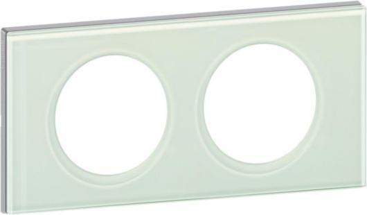 Productafbeelding Legrand Dubbel frame glas kaolien wit (069312)
