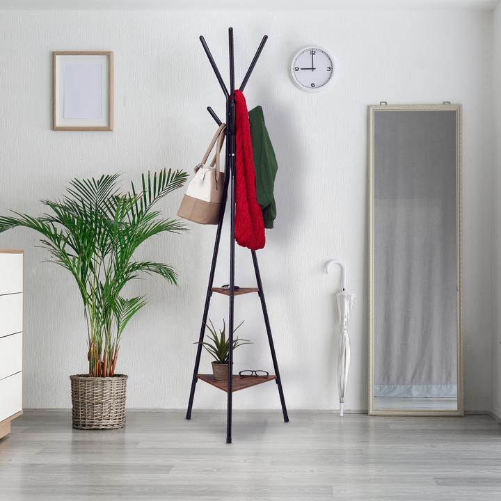 Actual product image Relaxdays Mixed Material Coat Stand