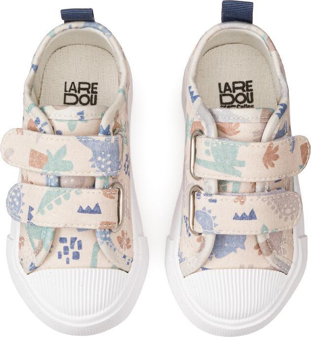 Actual product image La Redoute Collections Printed canvas trainers with Velcro fastening (23)