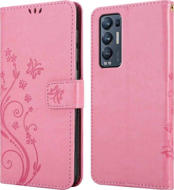 Actual product image Cadorabo Flower Book cover (Oppo Find X3 Neo)