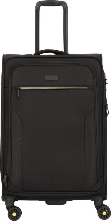 D&N Travel Line 9704 4 Rollen Trolley M 68 cm mit Dehnfalte (75 l, M (50 - 90l))