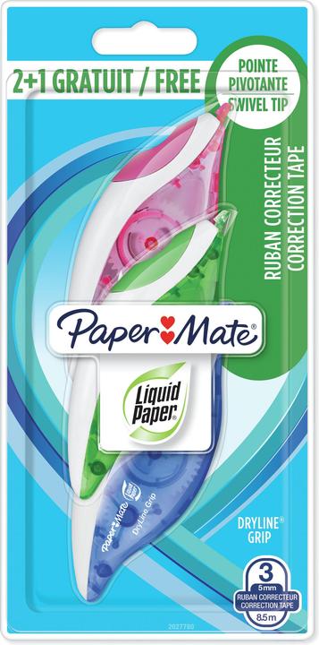 Actual product image Paper Mate correction roller DrylineGrip 3er /8.