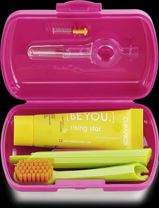 Image du produit Curaprox Kit de voyage rouge (Souple, 1 x)