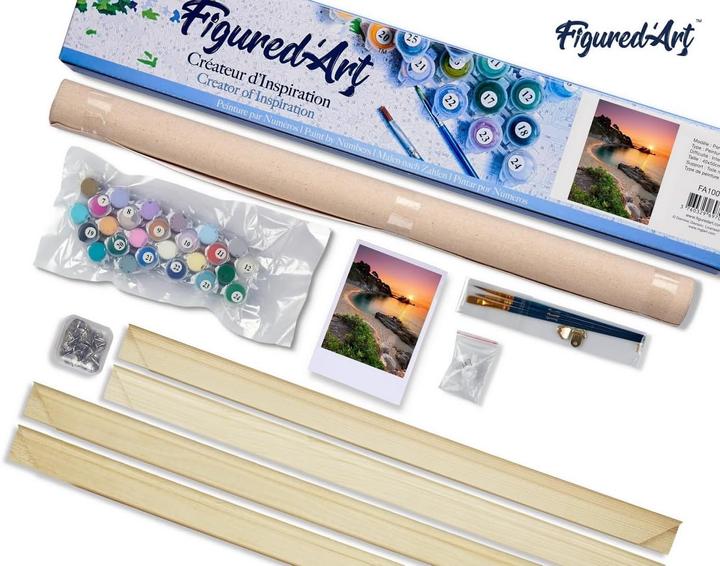 Immagine prodotto Figured'Art Dipingere con i numeri - Tramonto sulla spiaggia