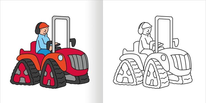 Immagine prodotto Mein erstes dickes Malbuch – Bagger und Traktoren