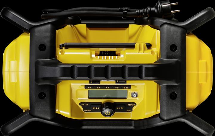 Actual product image DeWalt DCR027QW Rechargeable and mains radio (FM, DAB+, Bluetooth)