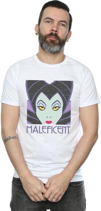 Actual product image Disney Mens Maleficent Cropped Head T-Shirt (XXL)