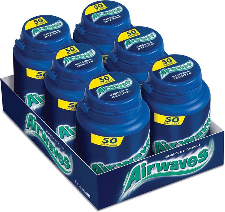 Produktbild Airwaves Menthol und Eukalyptus (6 Stk., 432 g)