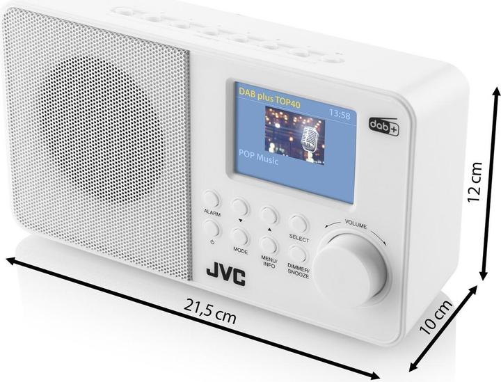 Produktbild JVC Radio DAB RA-E611W-DAB white (FM, DAB+)