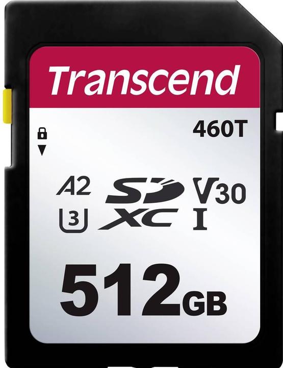 Image du produit Transcend TS512GSDC460T-VS1 Carte SD Retail 512 Go (512 Go, SD)